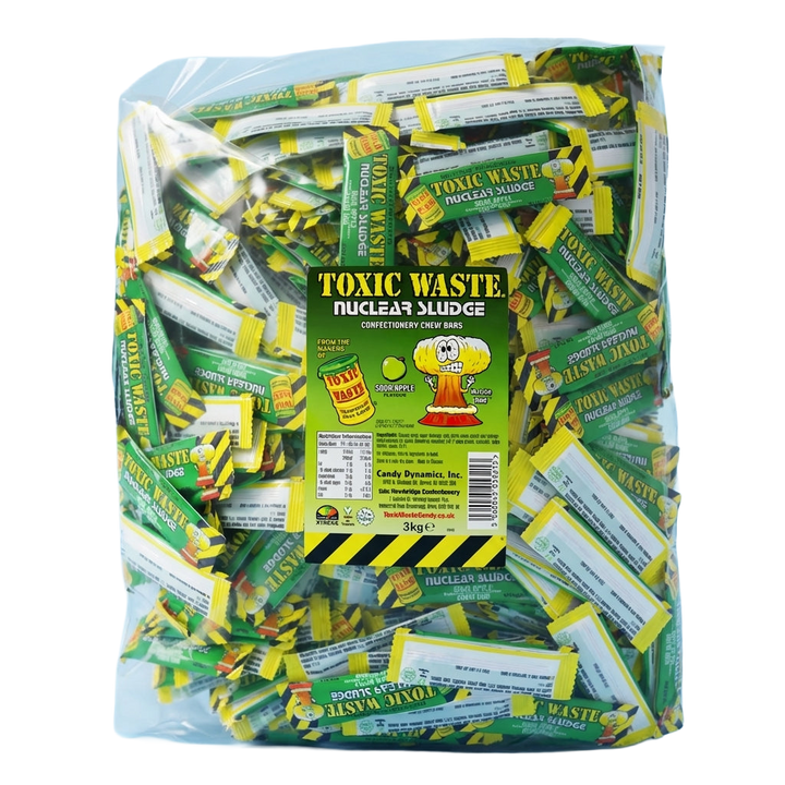 Toxic Waste Apple Chew Bars Mini 3kg Pick & Mix Bulk Sweets