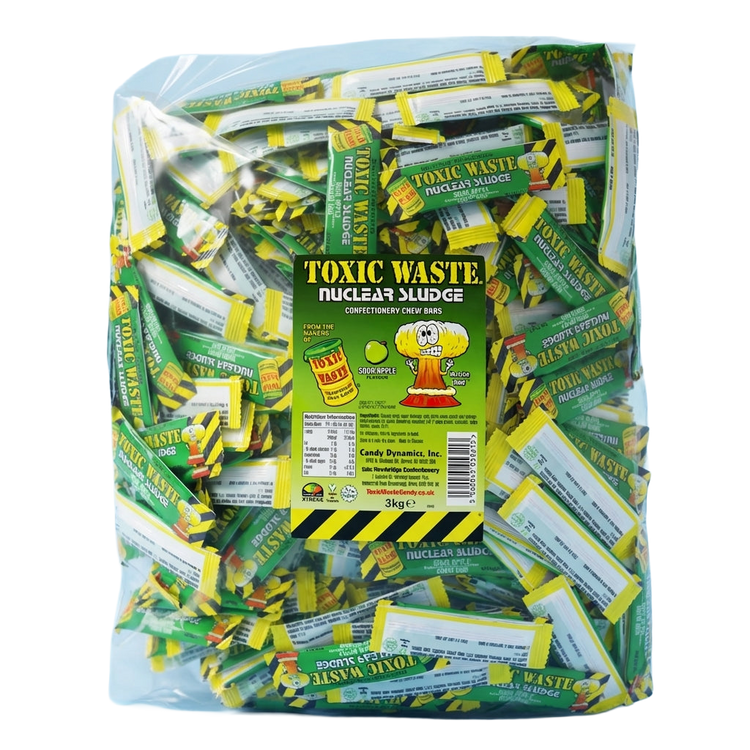 Toxic Waste Apple Chew Bars Mini 3kg Pick & Mix Bulk Sweets