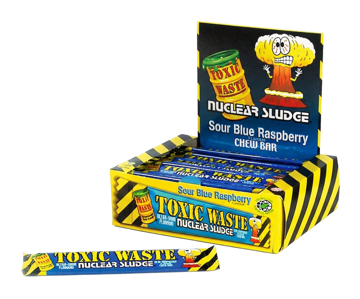 Toxic Waste Blue Raspberry Chew Bar 50 x 20g Pick & Mix Sweets