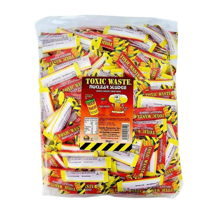 Toxic Waste Cherry Chew Bars Mini 3kg Pick & Mix Bulk Sweets