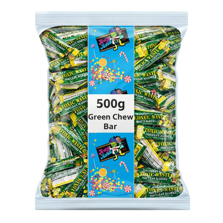 Toxic Waste Nuclear Sludge Sour Apple Chew Bar Mini's 500g Sweets