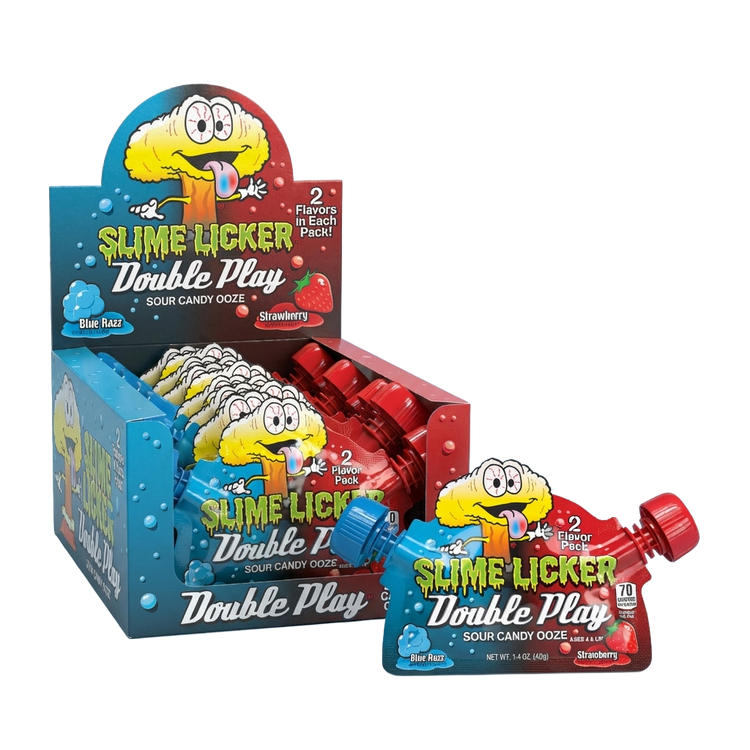 Toxic Waste Slime Licker Double Play Pouch 480g Pick & Mix Sweets