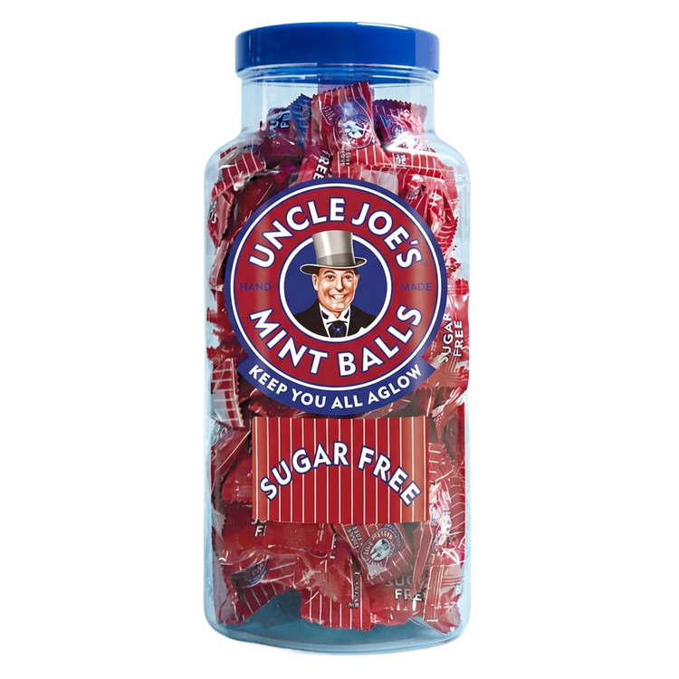 Uncle Joe's Sugar Free Mint Balls Jar 1400g Pick & Mix Sweets
