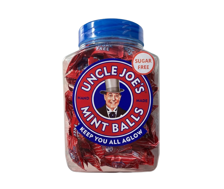 Uncle Joe's Sugar Free Mint Balls Jar 800g Pick & Mix Bulk Sweets