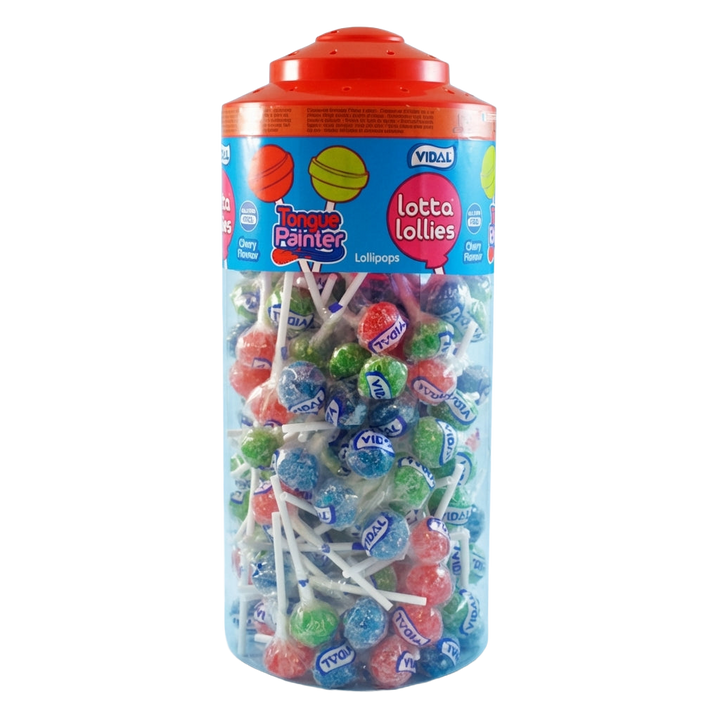 Vidal Lotta Lollies Cherry Lollipops 150 Pieces Pick & Mix Sweets