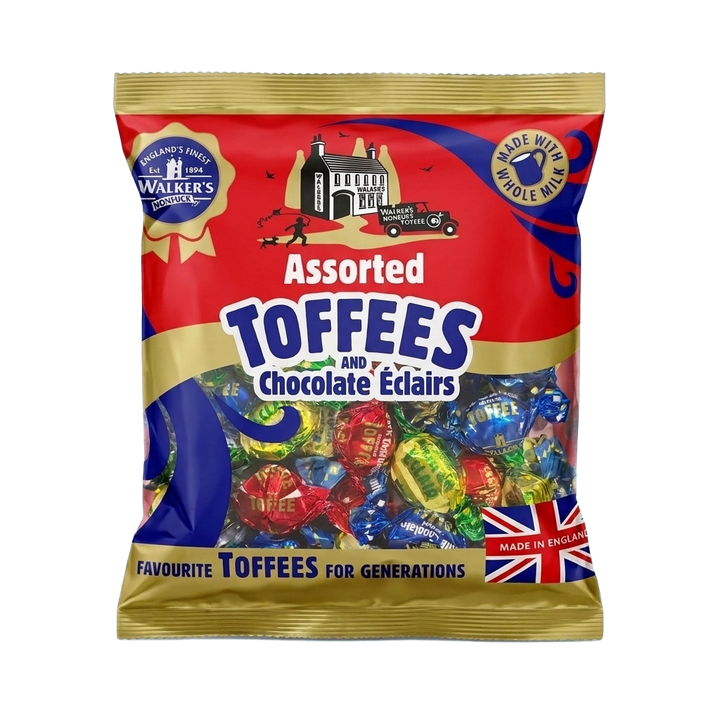 Walkers Nonsuch Assorted Toffee and Chocolate Eclairs 400g
