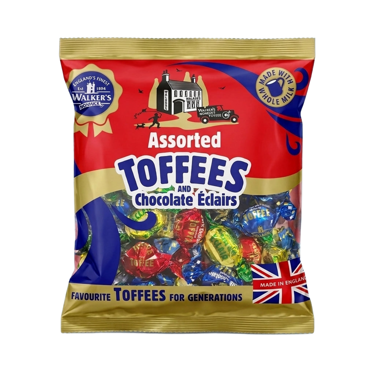 Walkers Nonsuch Assorted Toffee and Chocolate Eclairs 400g
