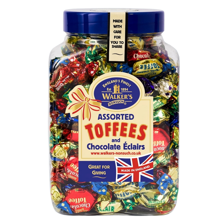 Walkers Nonsuch Assorted Toffee Jar 1.25kg Pick & Mix Bulk Sweets