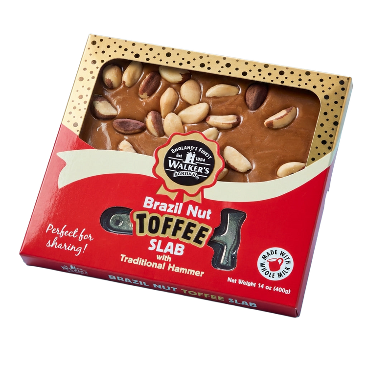 Walkers Nonsuch Brazil Nut Toffee Slab 400g Pick & Mix Sweets