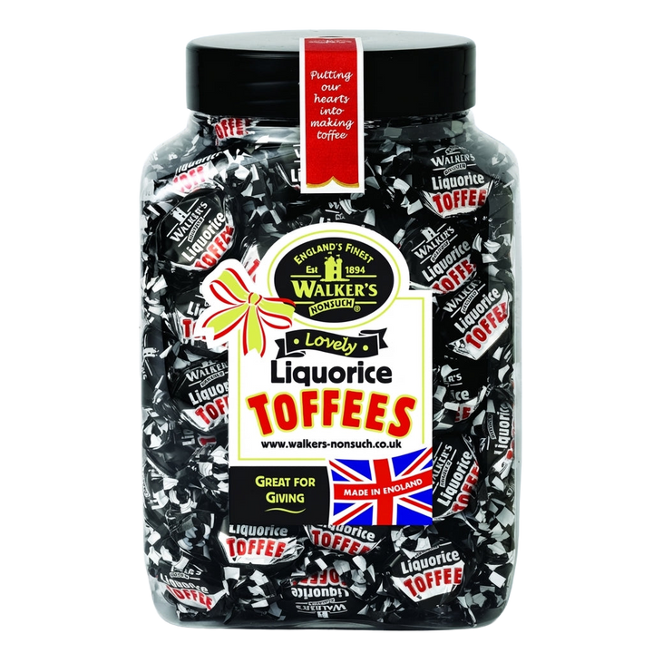 Walkers Nonsuch Liquorice Toffee Jar 1.25kg Pick & Mix Sweets