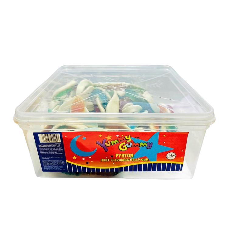 Yummy Gummy Pythons Tub 1kg Pick & Mix Bulk Sweets