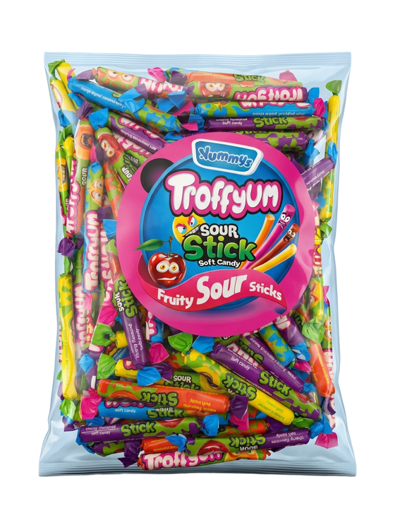 Yummys Troffyum Sour Stick 1kg Pick & Mix Bulk Sweets